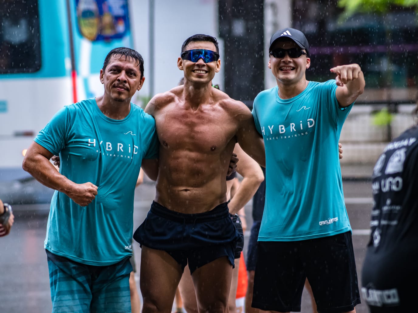 Time Hybrid Race Training do CF Atlântico na chuva